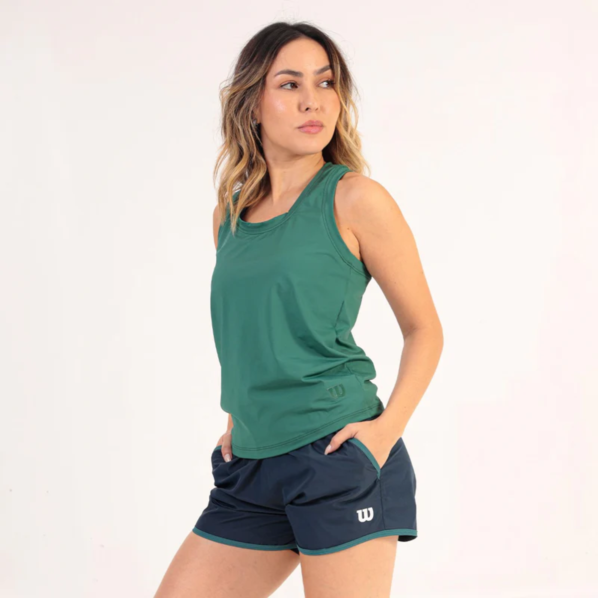 Camiseta Sin Mangas Regata Core Basic Verde F