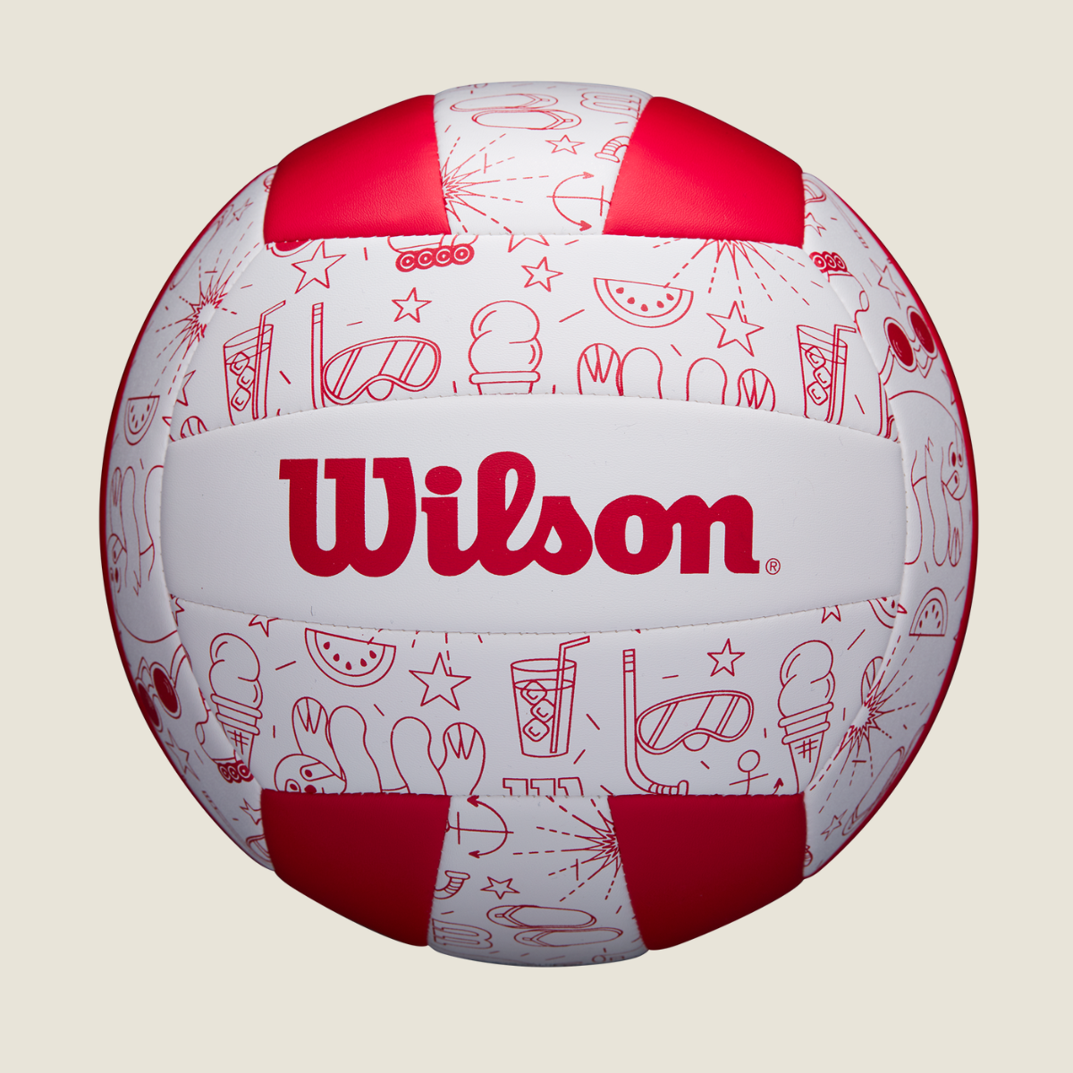 Pelota de Voleyball SEASONAL Rojo VB OF