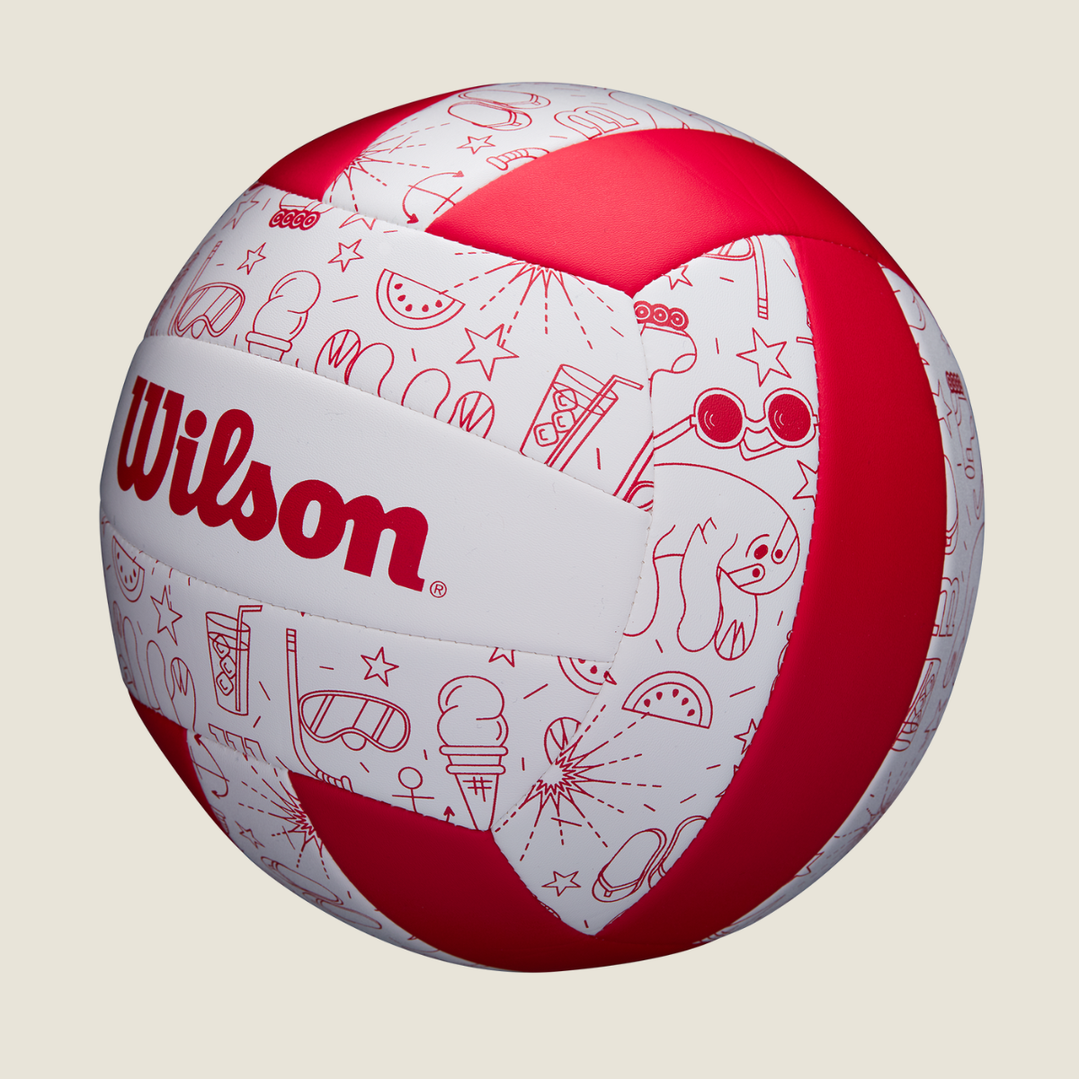 Pelota de Voleyball SEASONAL Rojo VB OF