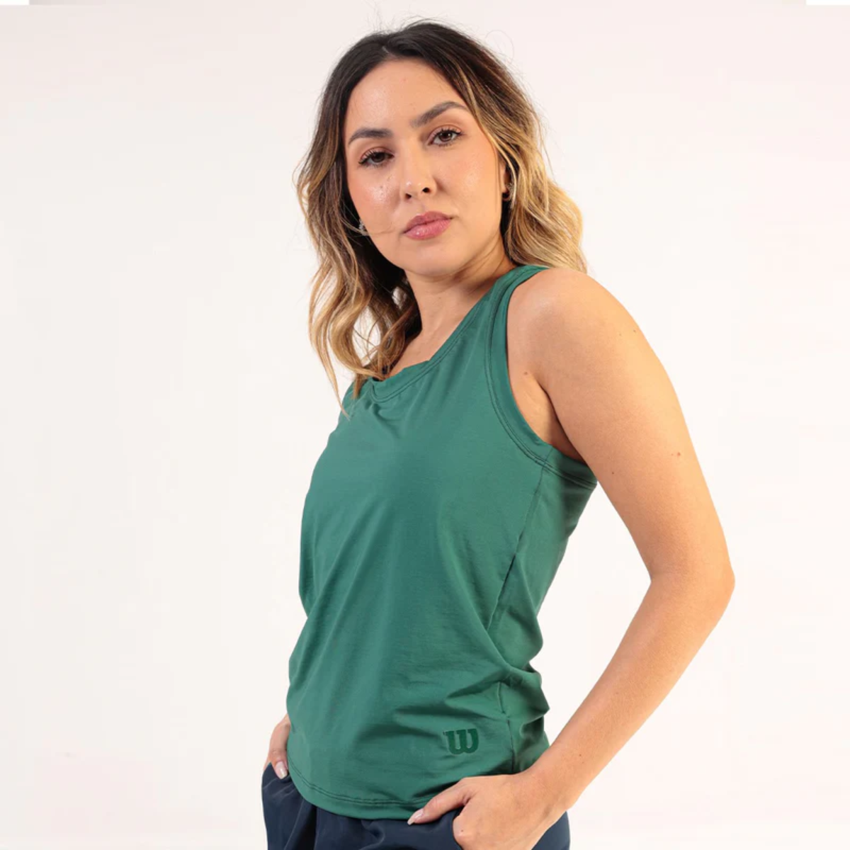 Camiseta Sin Mangas Regata Core Basic Verde F