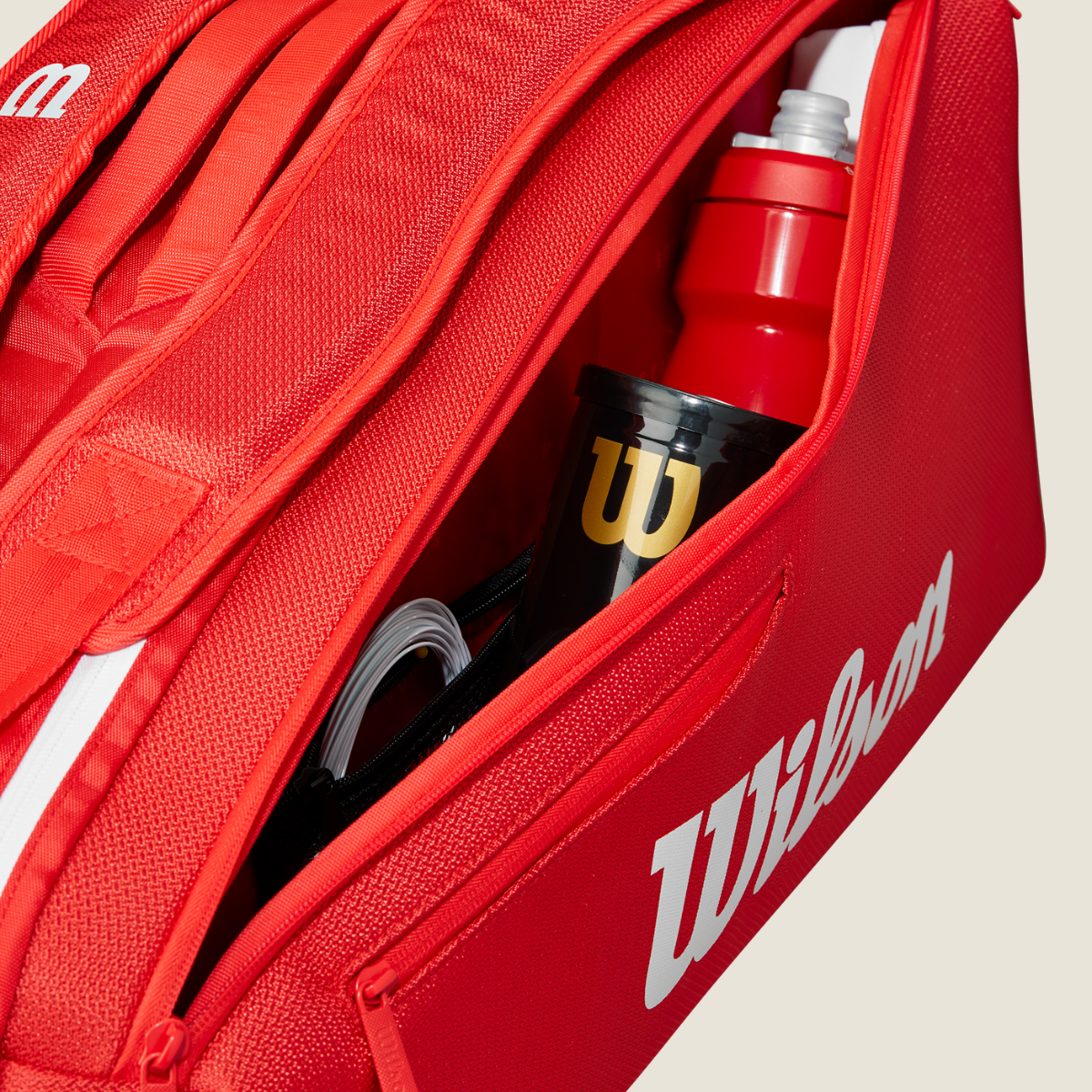 Raquetero Super Tour Wilson Red 6PK 2025