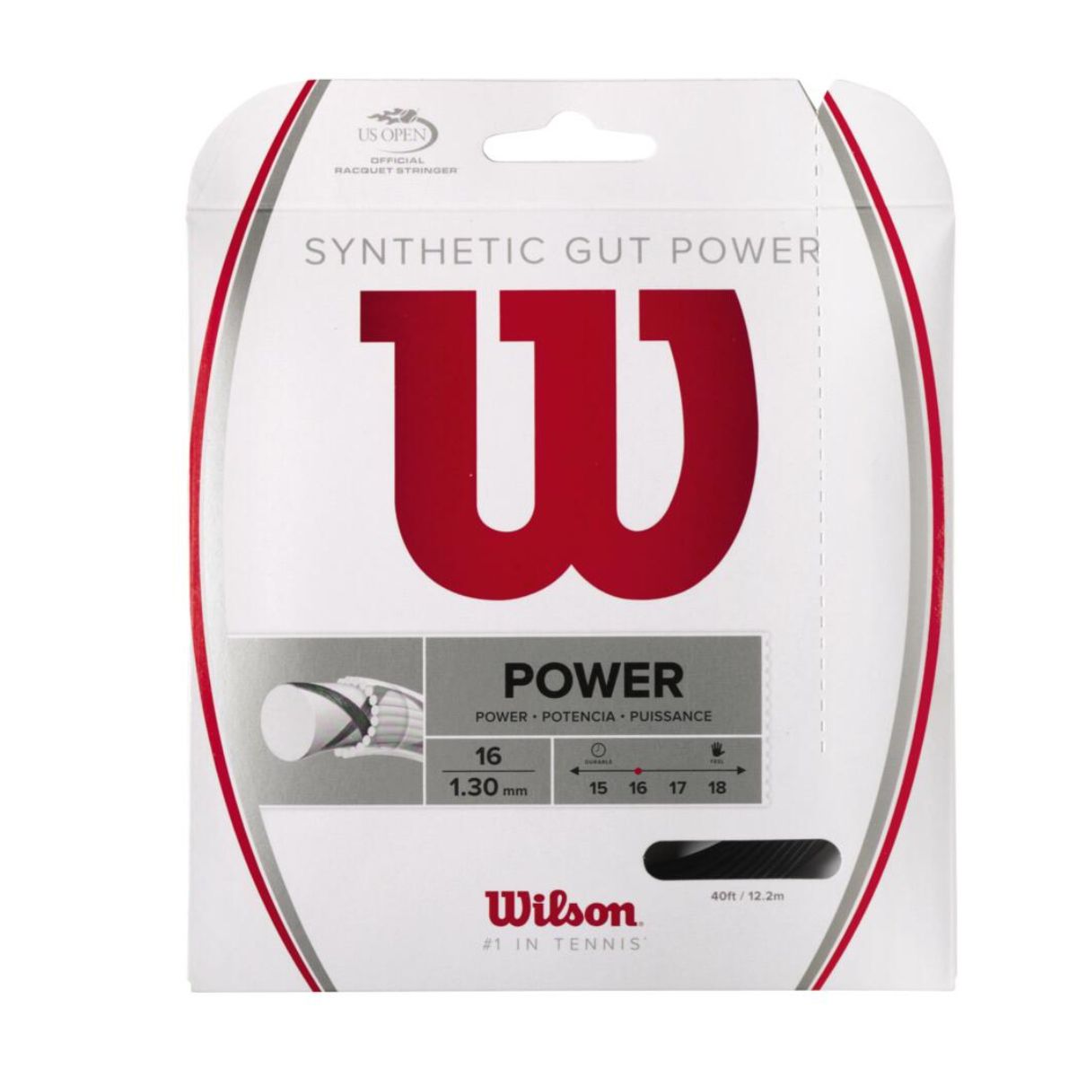 Synthetic Gut Power 16 Negro- Set